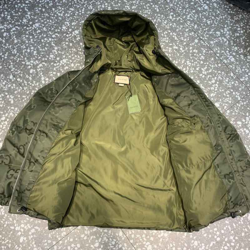 Chamarra Gucci GG Canvas Jumbo Puffer Verde