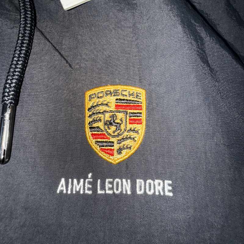 Chamarra Aimé Leon Dore x Porsche Nylon Track Black