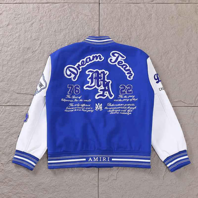 Chamarra Amiri MA Dream Team Varsity Azul