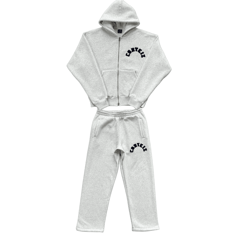 Conjunto Moletom Corteiz Arch Gris