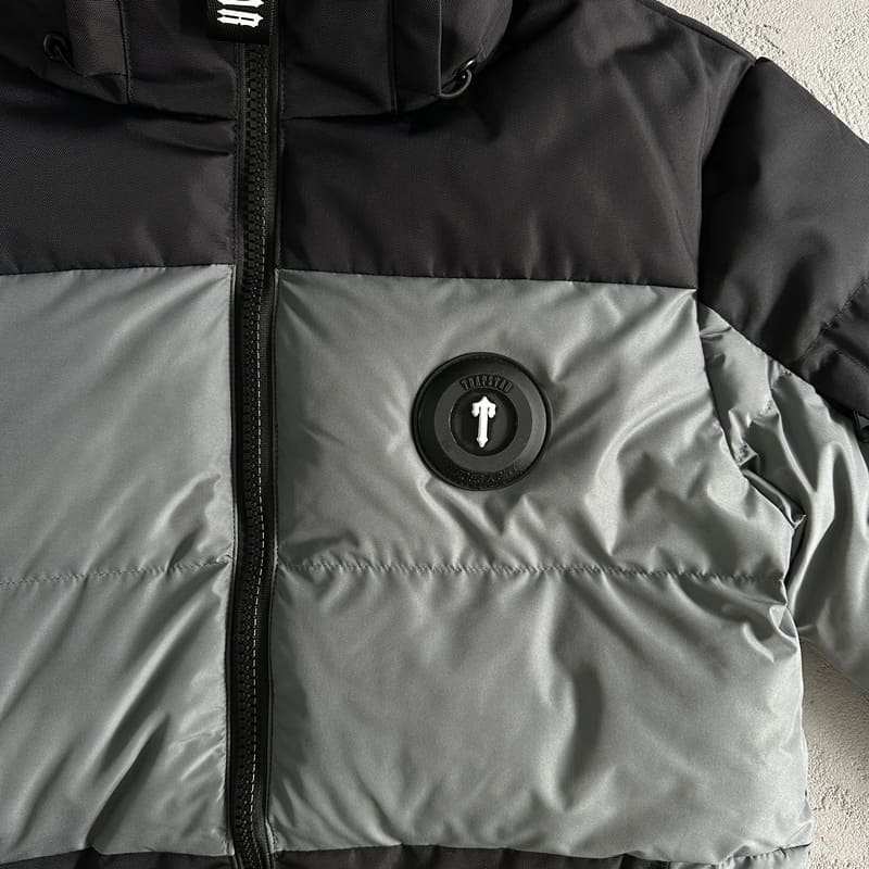 Chamarra Trapstar Decoded Puffer Black/Grey