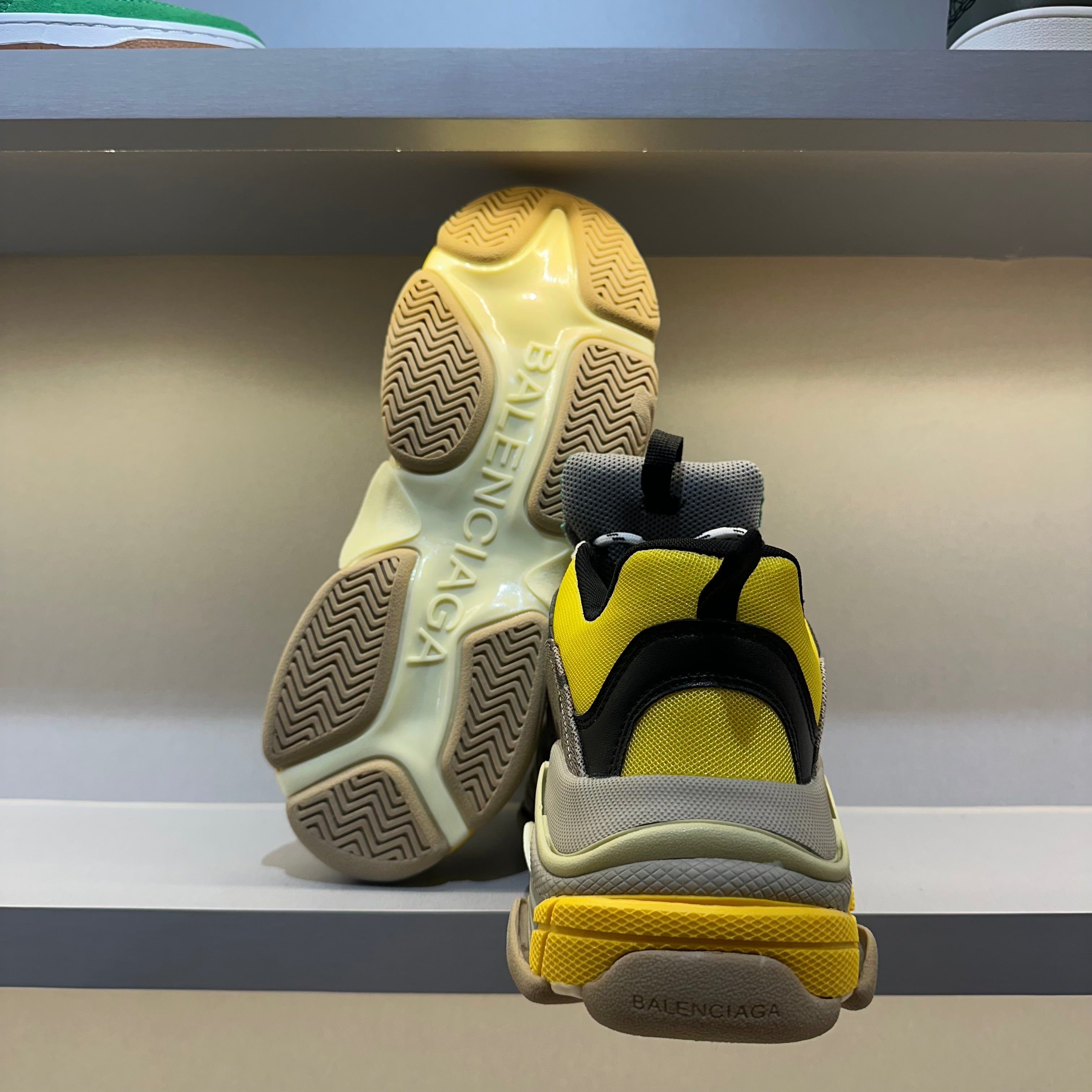 Gucci X Balenciaga The Hacker Project Triple S Beige Green Yellow