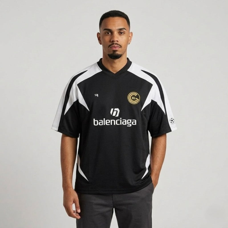 Playera Balenciaga Soccer T-Shirt 'BlackWhite'