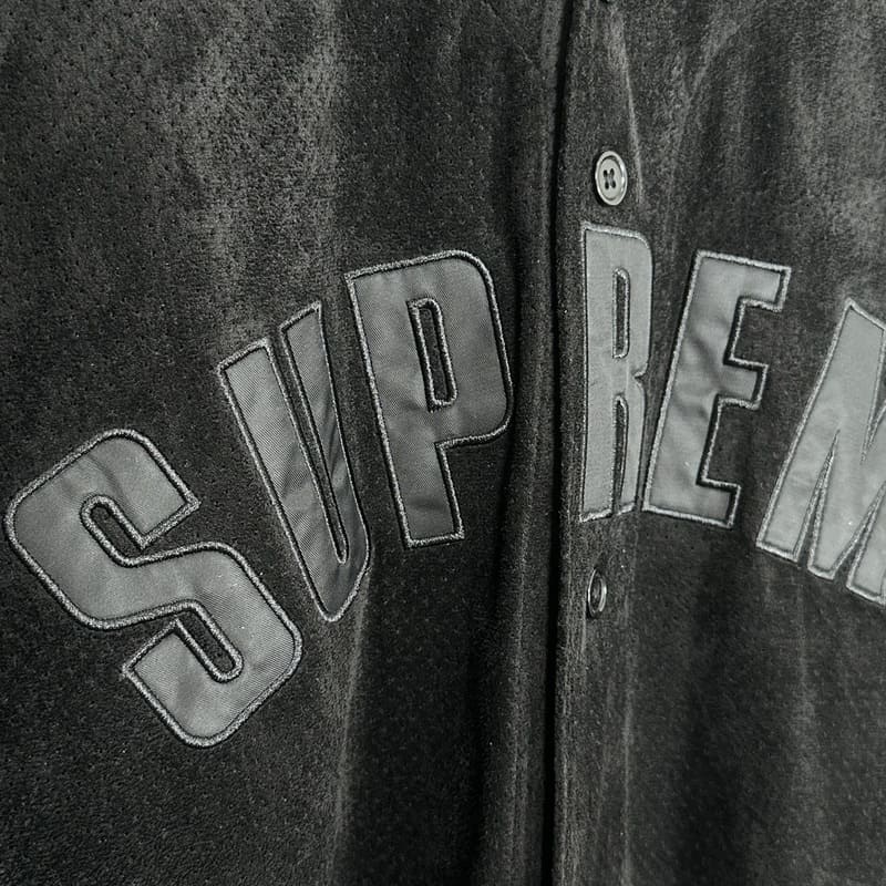 Playera Supreme Ultrasuede Mesh Baseball Negro