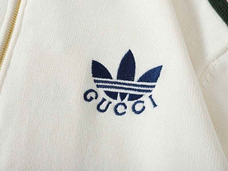 Chamarra Adidas x Gucci Viscose Zip-Up White