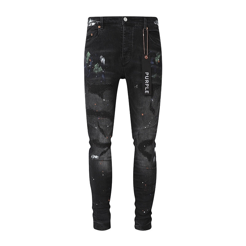 Pantalón Purple Black Spray Jeans