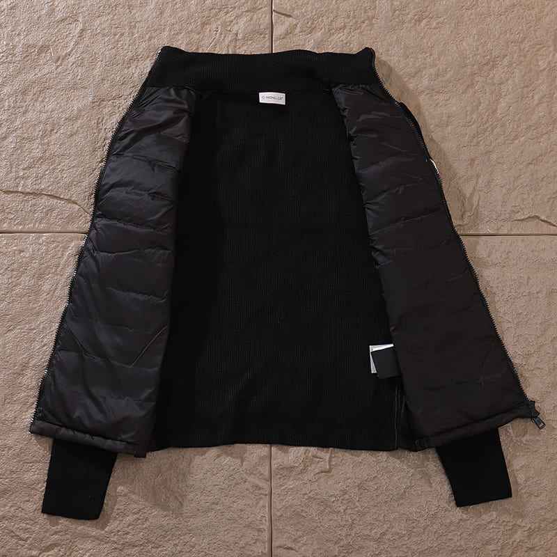 Chamarra Moncler Matelassê knitting Preta