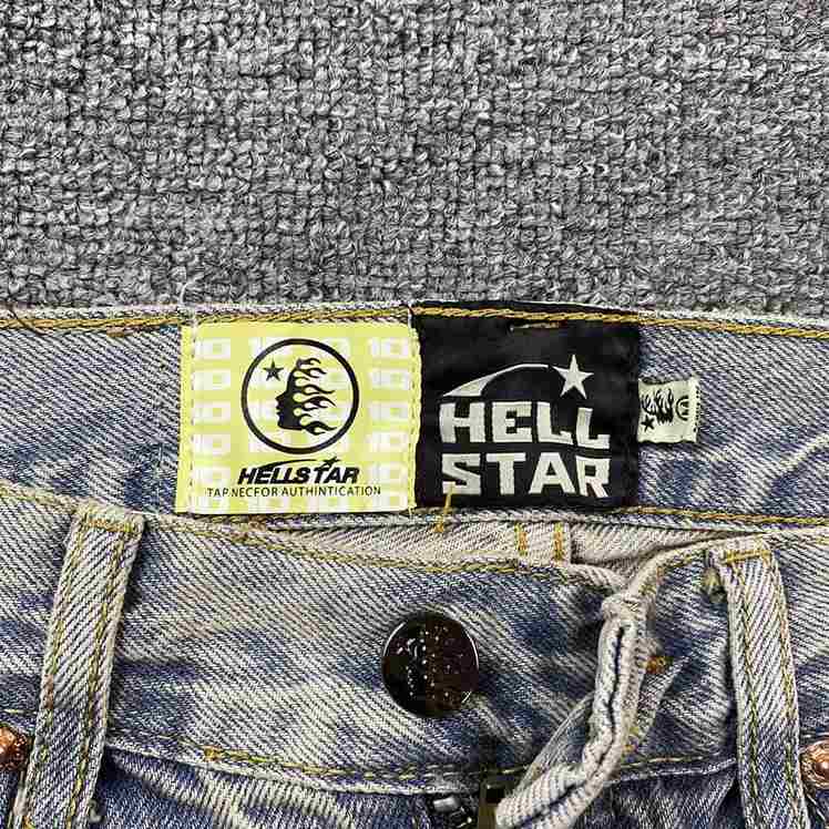 Pantalón Hellstar Torn Jeans Logo