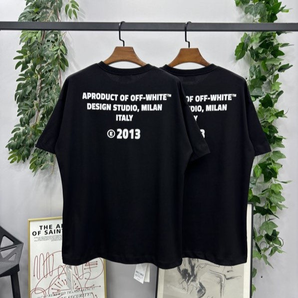 Playera Off-White Crystal Logo