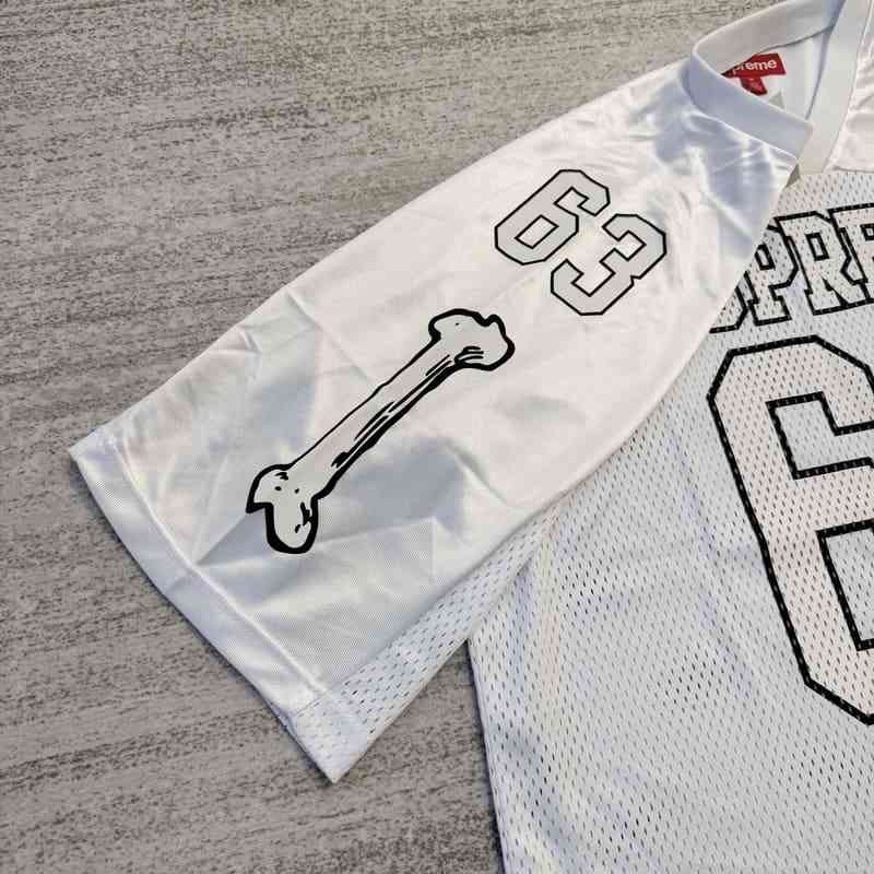 Playera Supreme Jersey Bones Football White