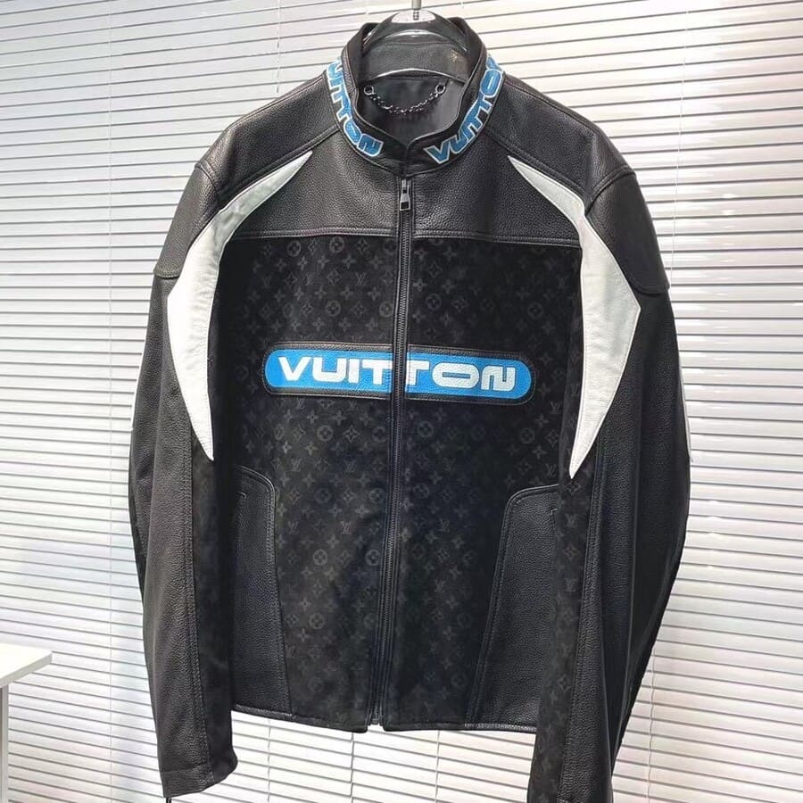 Chamarra Piel Louis Vuitton Leather Mix Biker