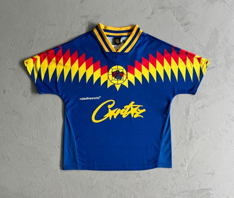 Playera Corteiz Fútbol Azul