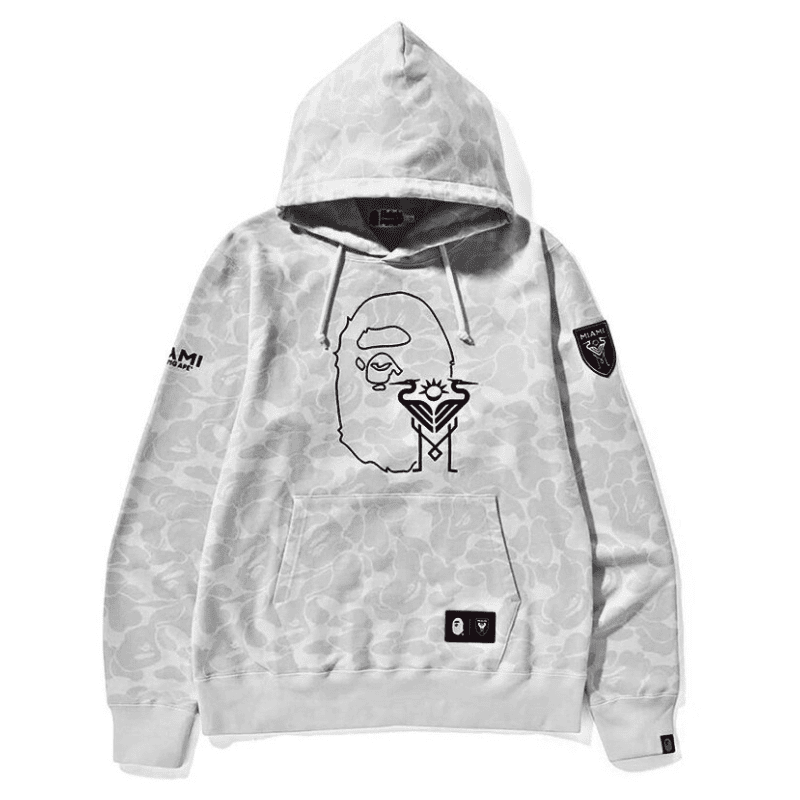 Moletom Bape x Inter Miami Camo Gris