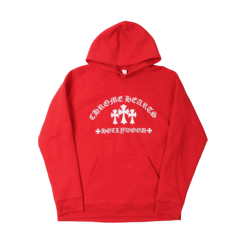 Moletom Chrome Hearts 3 Cross Rojo