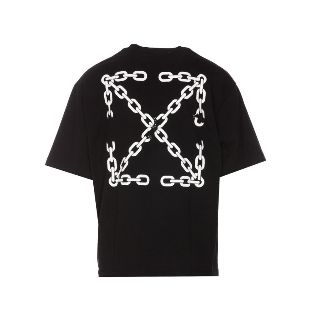 Playera Off-White Chain Arrow Black