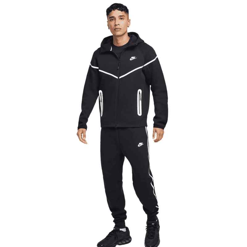 Conjunto Nike Tech Fleece Negro (Reflective)