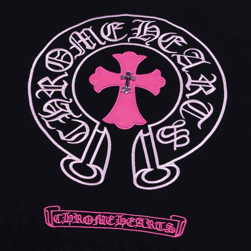 Playera Chrome Hearts Pink Cross Preta
