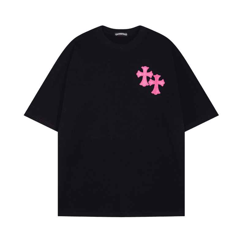 Playera Chrome Hearts Pink Cross Preta