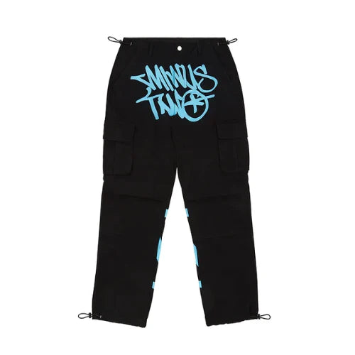 Pantalón Minus Two Cargo Negro/Azul