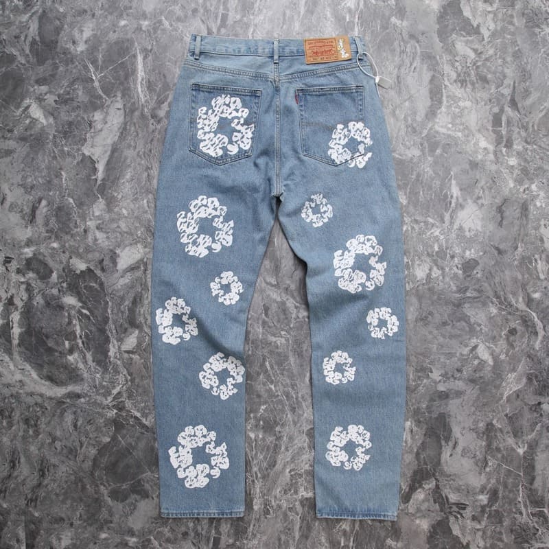 Pantalón Denim Tears x Levi's Cotton Wreath Jean Ligh Wash