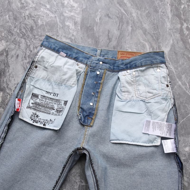Pantalón Denim Tears x Levi's Cotton Wreath Jean Ligh Wash