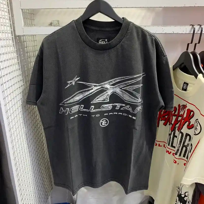 Playera Hellstar Washed Logo