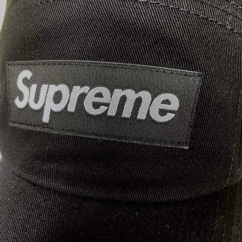 Gorra Supreme Washed Chino Twill Camp Black