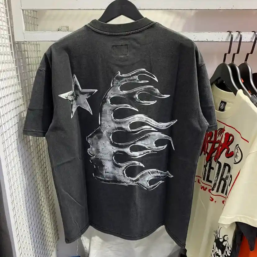Playera Hellstar Washed Logo