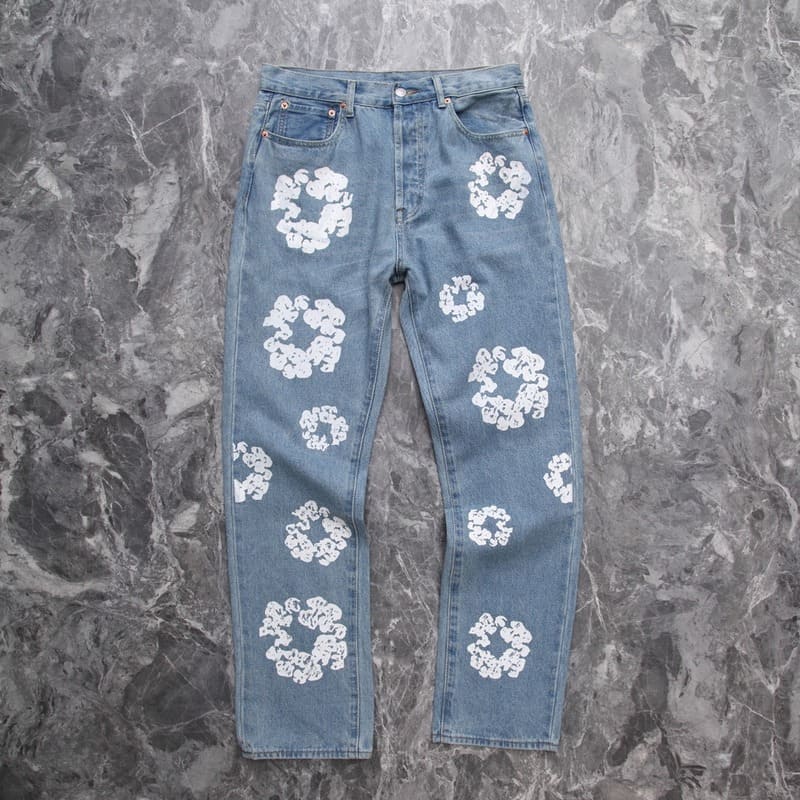 Pantalón Denim Tears x Levi's Cotton Wreath Jean Ligh Wash