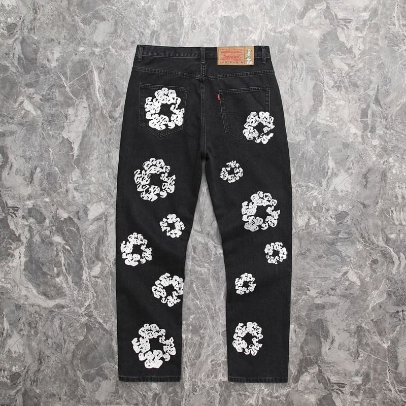 Pantalón Denim Tears x Levi's Cotton Wreath Jean Black
