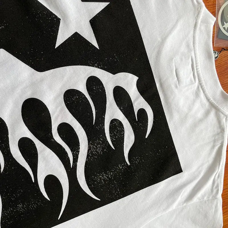 Playera Hellstar Sport Logo White
