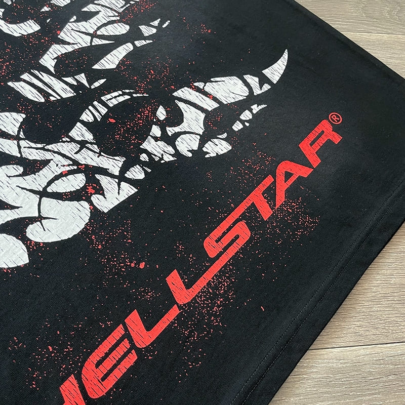 Playera Hellstar Thorn Black Red