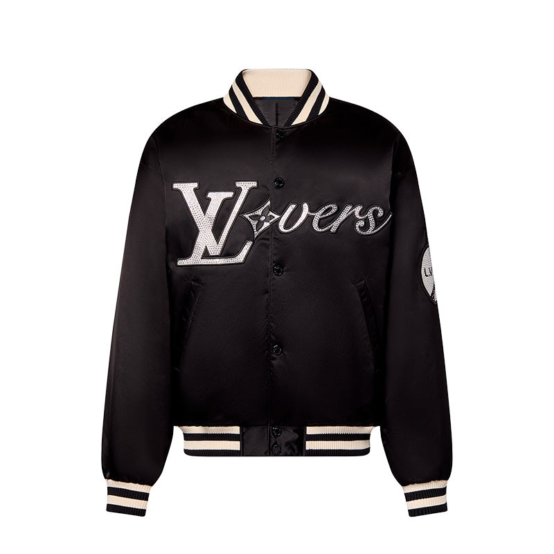 Chamarra Louis Vuitton 'LV Lovers' Nylon Crystal Baseball