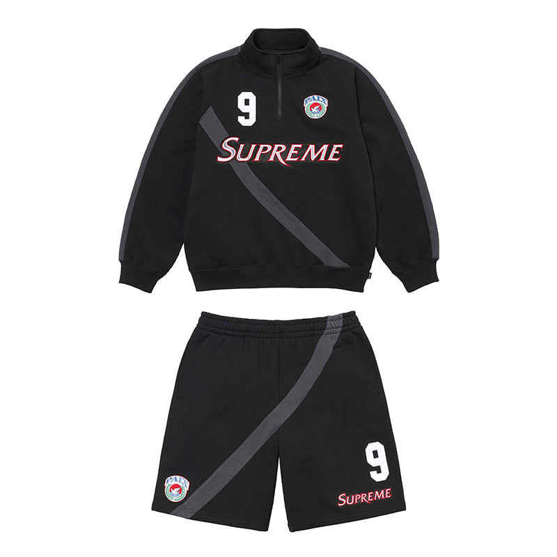 Conjunto Supreme Equipe Half Zip Negro