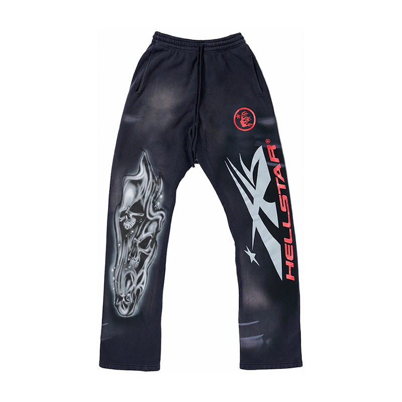Pantalón Hellstar Airbrushed Skull Flare