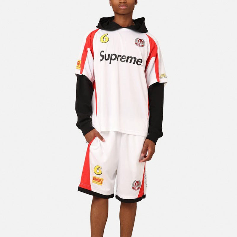 Conjunto Supreme Hooded Soccer Blanco