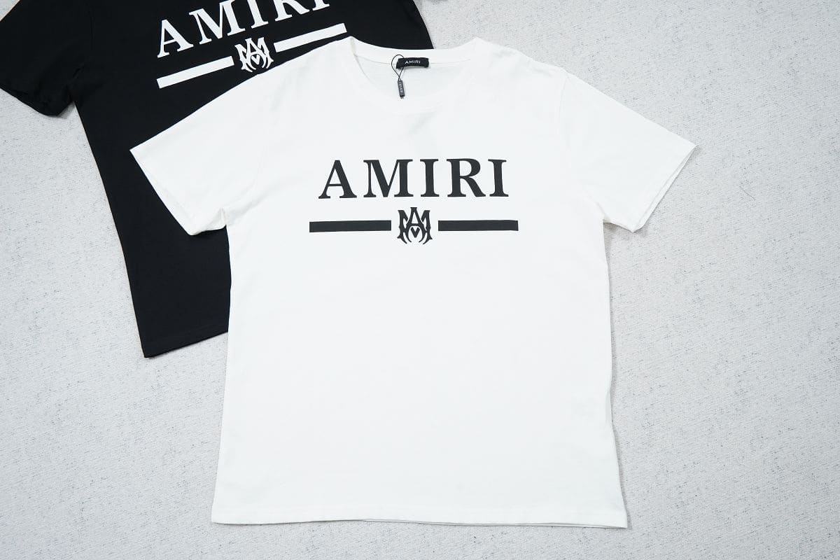 Playera Amiri Bar Logo White