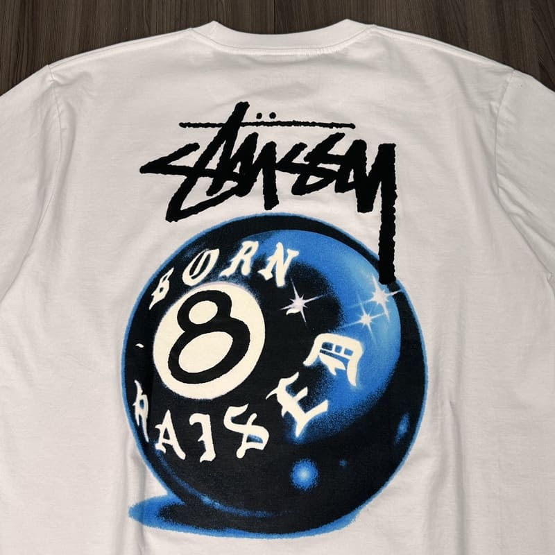 Playera Stussy x Born X Raised 8 Ball