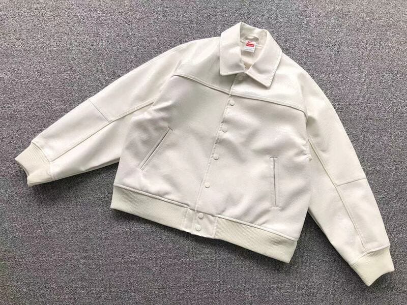 Chamarra Supreme x Nike Varsity Blanca