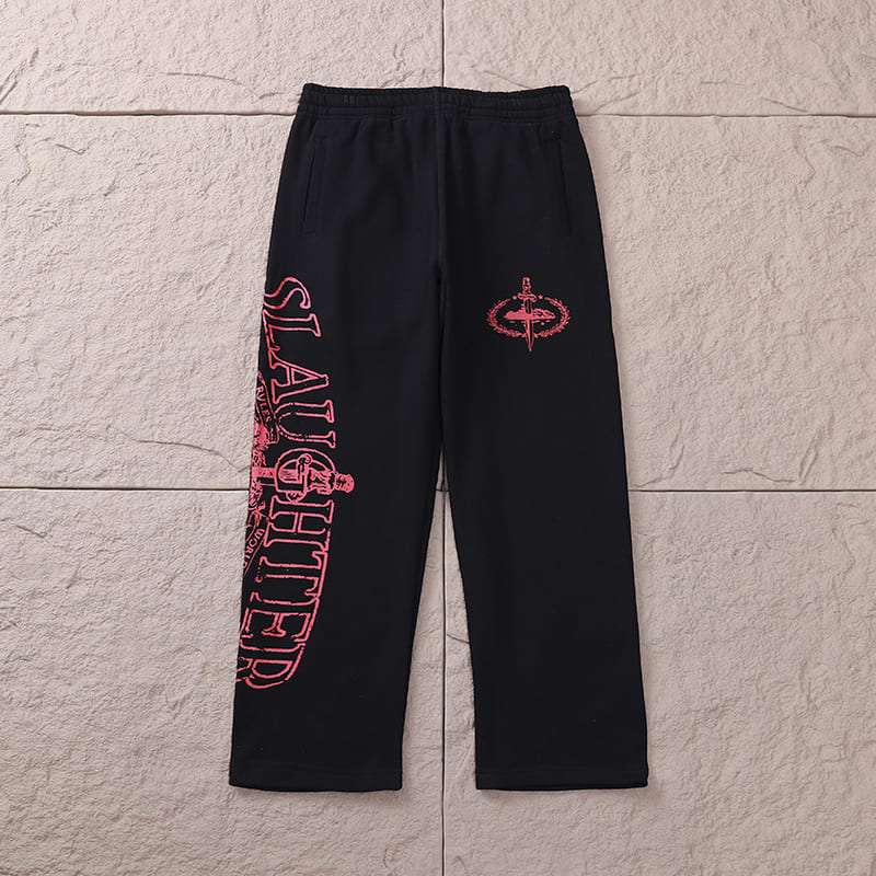 Pantalón Corteiz x 21 Savage Slaughter Gang Preta