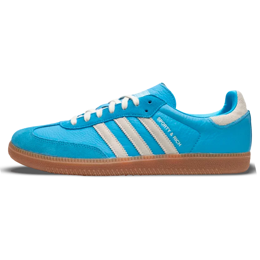 Samba OG x Sporty Rich Blue Rush–Azul Rey