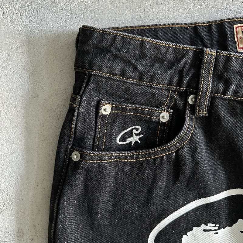 Pantalón Jeans Corteiz Negro