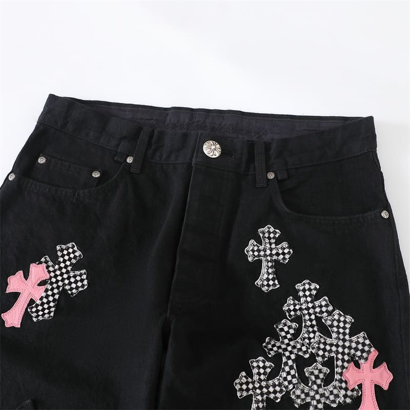 Pantalón Chrome Hearts Jeans Cross Patch Fleurknee