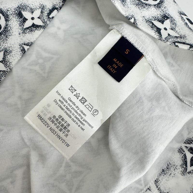 Playera Louis Vuitton Monogram White Deep Black