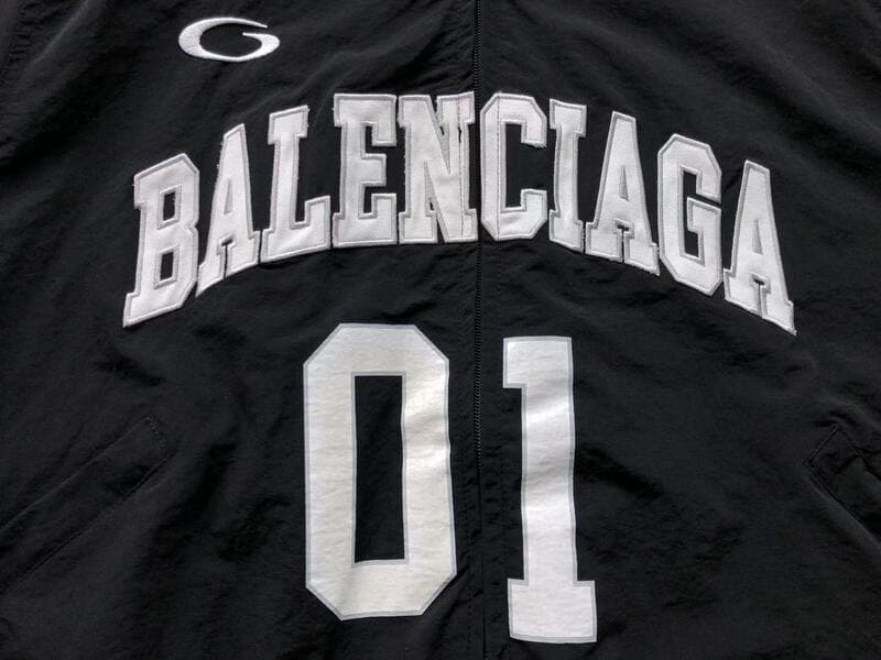 Chamarra Balenciaga Jersey Preta