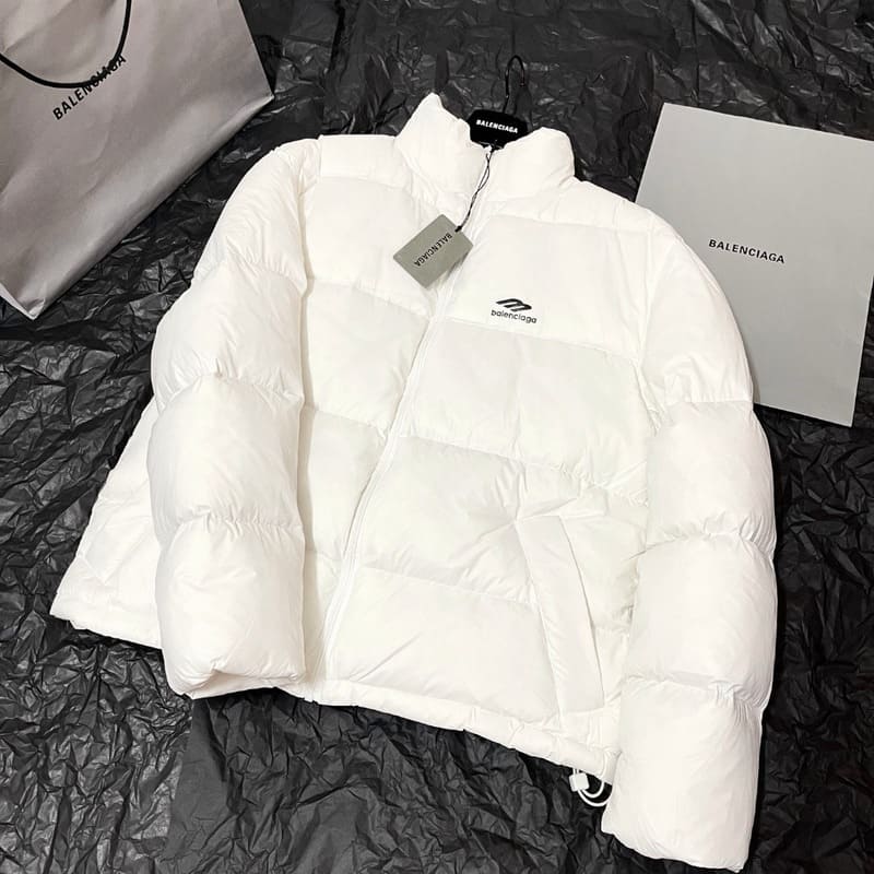 Chamarra Puffer Balenciaga 3B Sports Icon Blanco