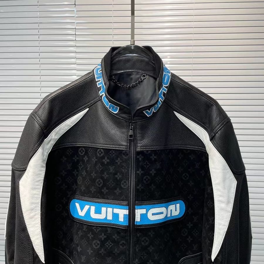 Chamarra Piel Louis Vuitton Leather Mix Biker