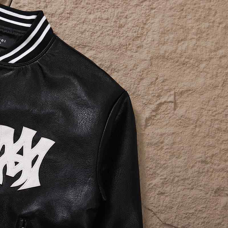 Chamarra Amiri MA Hollywood bomber Leather Black