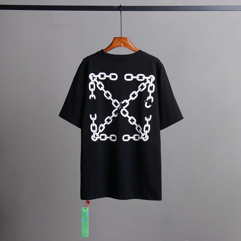Playera Off-White Chain Arrow Black