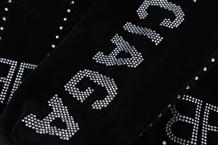 Chamarra Balenciaga Silver Studs Preta